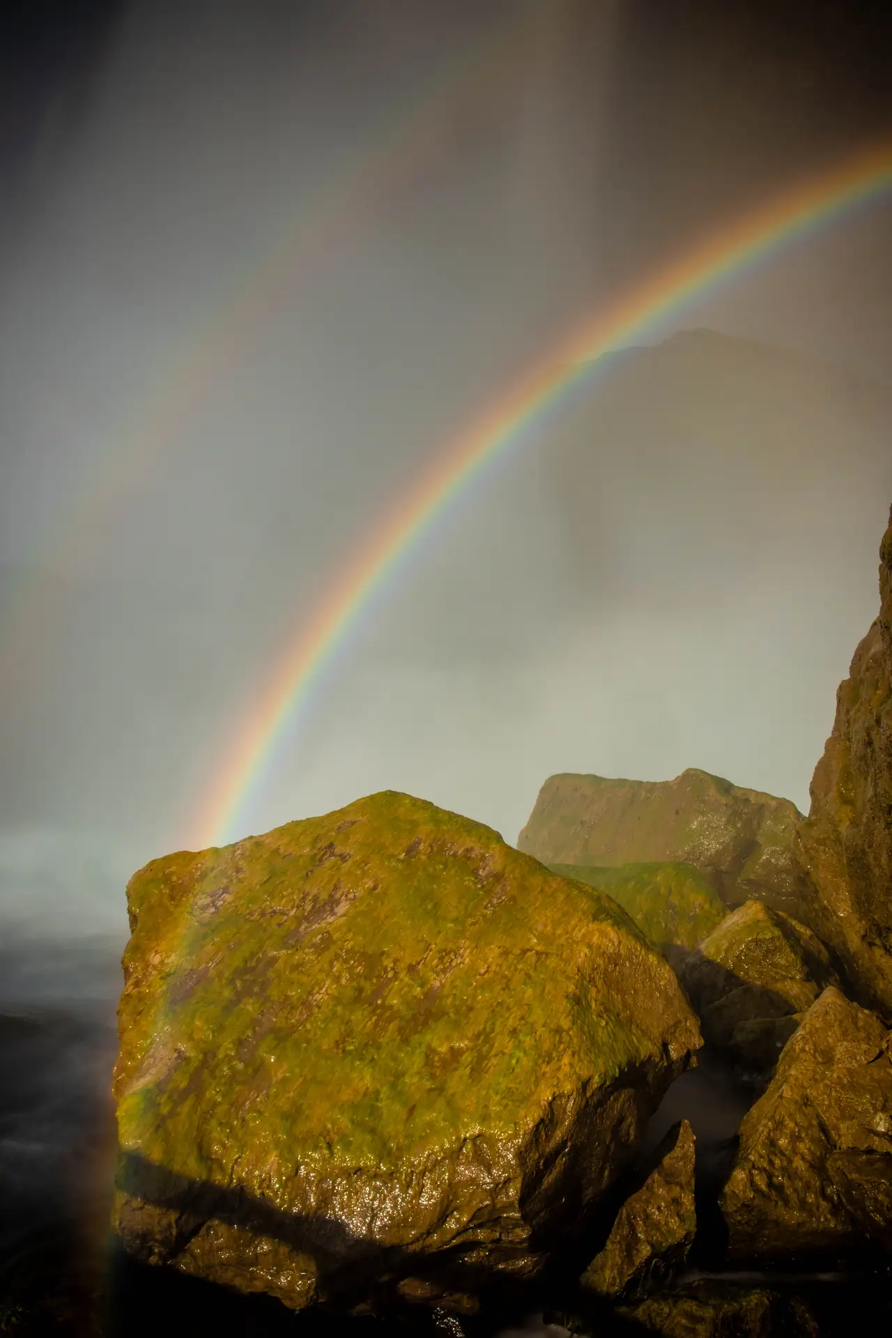 Fine-art photograph, “Niagara Falls Rainbow Beside the Gorge - _FIV5540.JPG,” from the New York State collection.