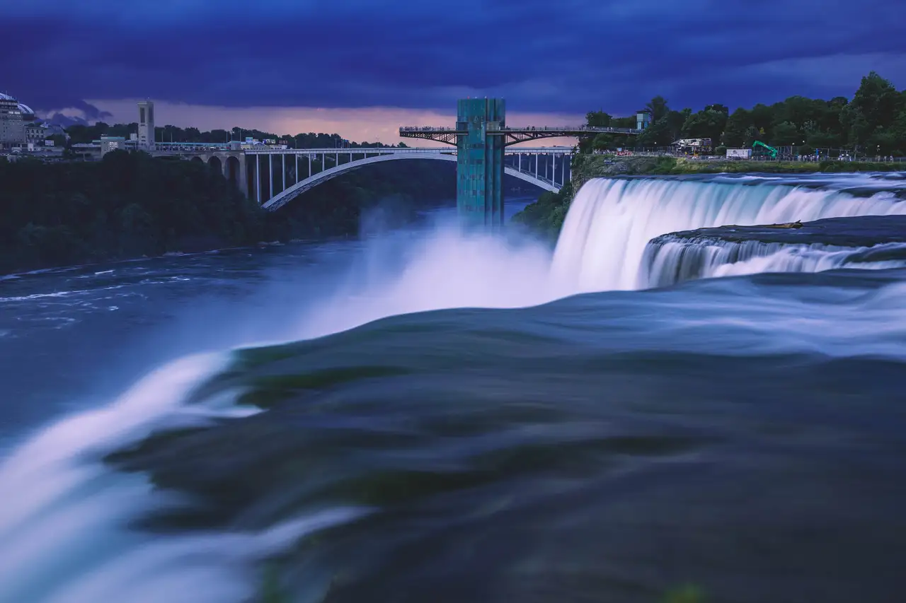 Fine-art photograph, “Niagara Falls at Blue Hour - _FIV5601.JPG,” from the New York State collection.