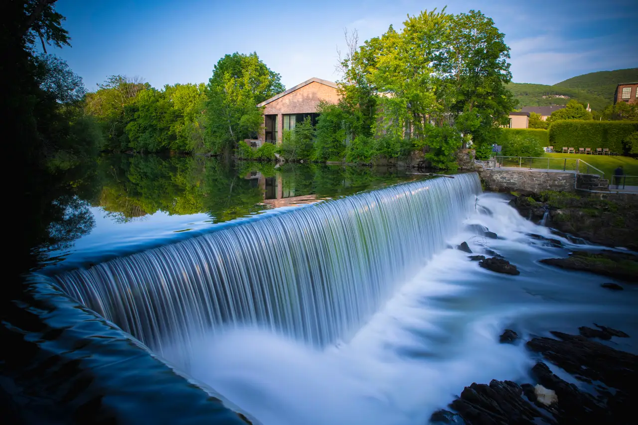 Fine-art photograph, “Poughkeepsie Waterfall and Mill House - RFIV8808.JPG,” from the New York State collection.