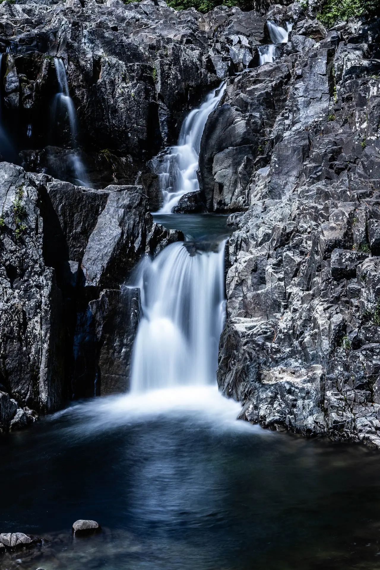 Fine-art photograph, “Rochester Waterfall in Vertical - _FIV4933.JPG,” from the New York State collection.