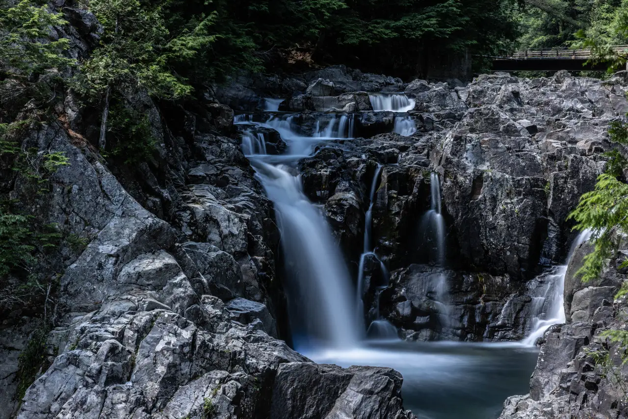 Fine-art photograph, “Rochester Waterfall and Deep Pool - _FIV4957.JPG,” from the New York State collection.