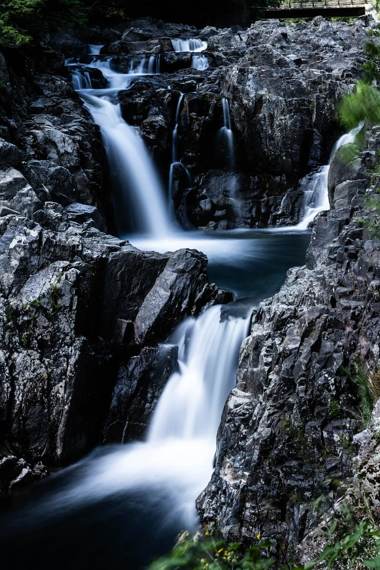 Fine-art photograph, “Rochester Waterfall in Shadow - _FIV4960.JPG,” from the New York State collection.