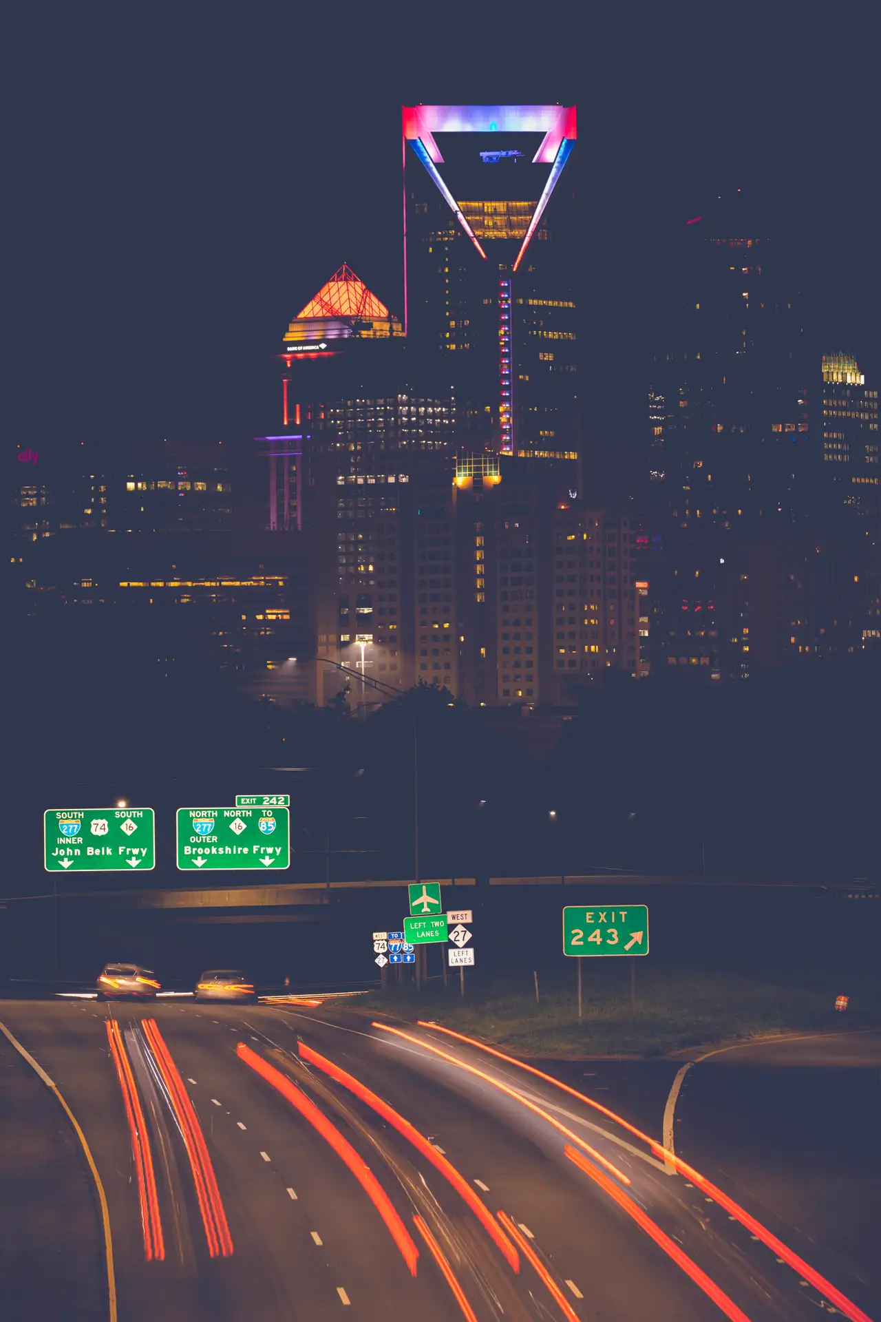 Fine-art photograph, “Charlotte Skyline Beneath Storm Clouds - 5DM46121.JPG,” from the North Carolina - Charlotte collection.