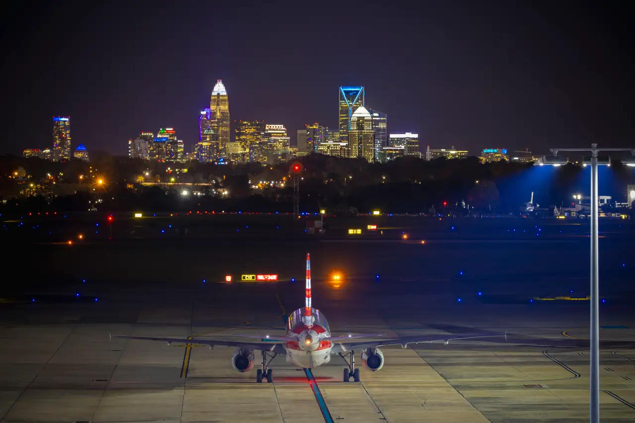 Fine-art photograph, “Charlotte Douglas Airport, Last Train Home - _FIV7085.JPG,” from the North Carolina - Charlotte collection.