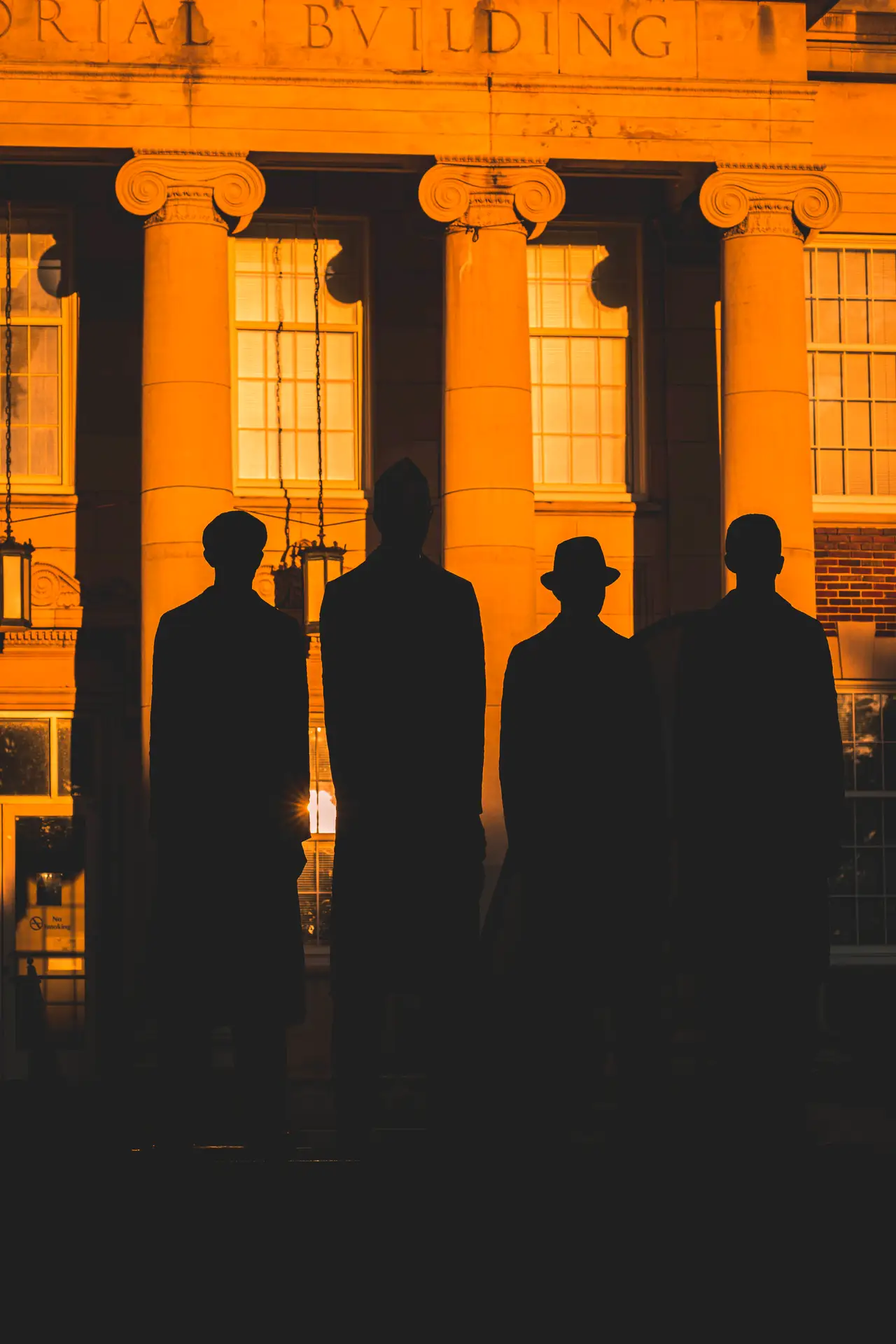 Fine-art photograph, “A&T Four Monument at Night, Wild Horizon - 5DM42701.JPG,” from the North Carolina collection.