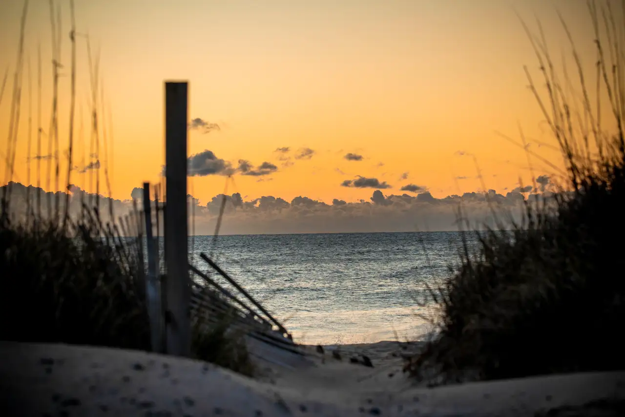 Fine-art photograph, “Outer Banks Sunrise, Clear Break - RFIV6194.JPG,” from the North Carolina collection.