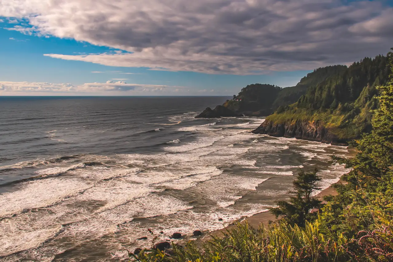 Fine-art photograph, “Oregon Coastline Below Storm Clouds - IMG_7025.JPG,” from the Oregon collection.