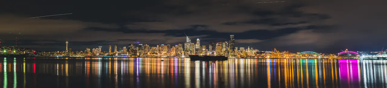 Fine-art photograph, “Seattle Skyline from Queen Anne Panorama, Far Country - Seattle 5DM48692 Pano Pano,” from the Panoramic collection.