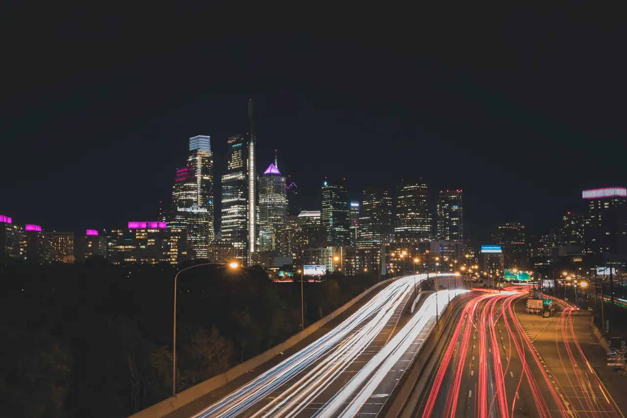 Fine-art photograph, “Center City from the Schuylkill Expressway - 5DM48475,” from the Pennsylvania - Philly collection.