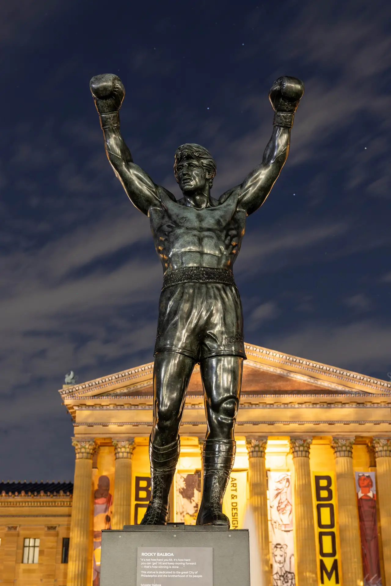 Fine-art photograph, “Rocky Statue at the Philadelphia Museum of Art - FIV6329,” from the Pennsylvania - Philly collection.