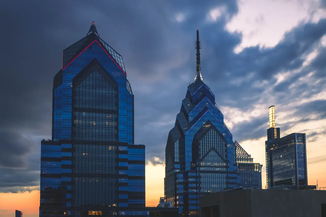 Fine-art photograph, “Liberty Place Above Center City - FIV6423,” from the Pennsylvania - Philly collection.
