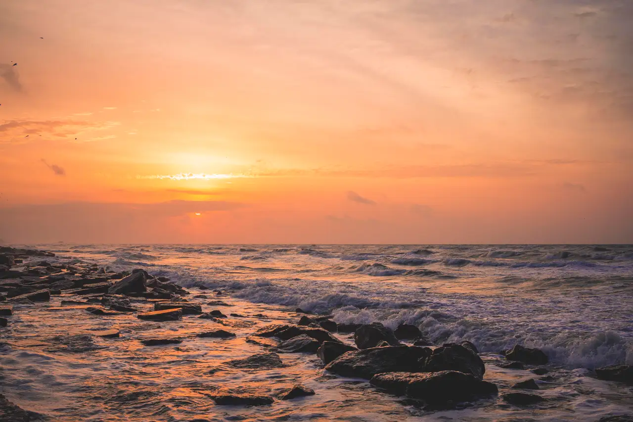 Fine-art photograph, “Galveston Gulf Sunset - MG 2702,” from the Texas collection.