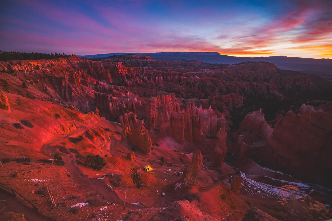 Fine-art photograph, “Bryce Canyon and Sunset Clouds - 5M2A6304,” from the Utah collection.