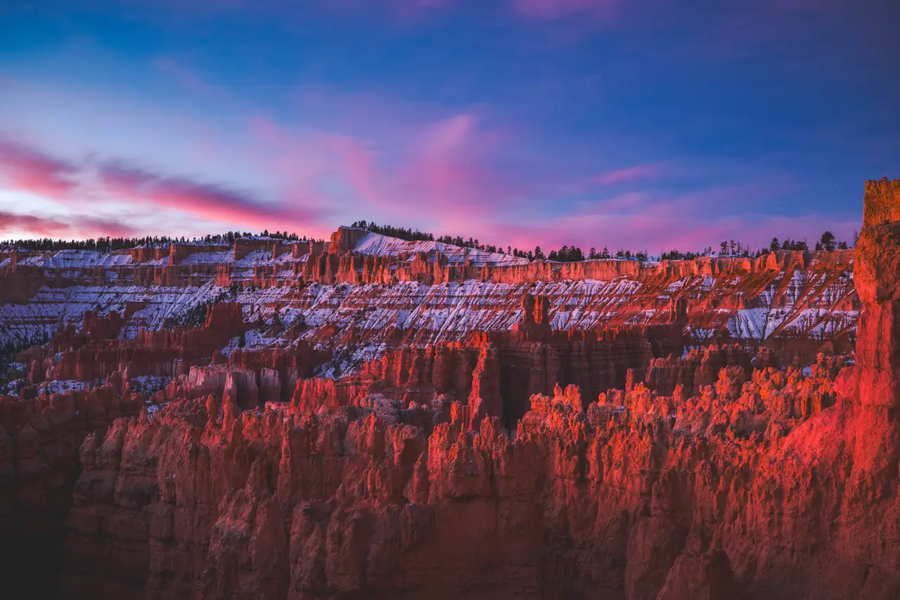 Fine-art photograph, “Bryce Canyon Rim in Evening Light - 5M2A6317,” from the Utah collection.