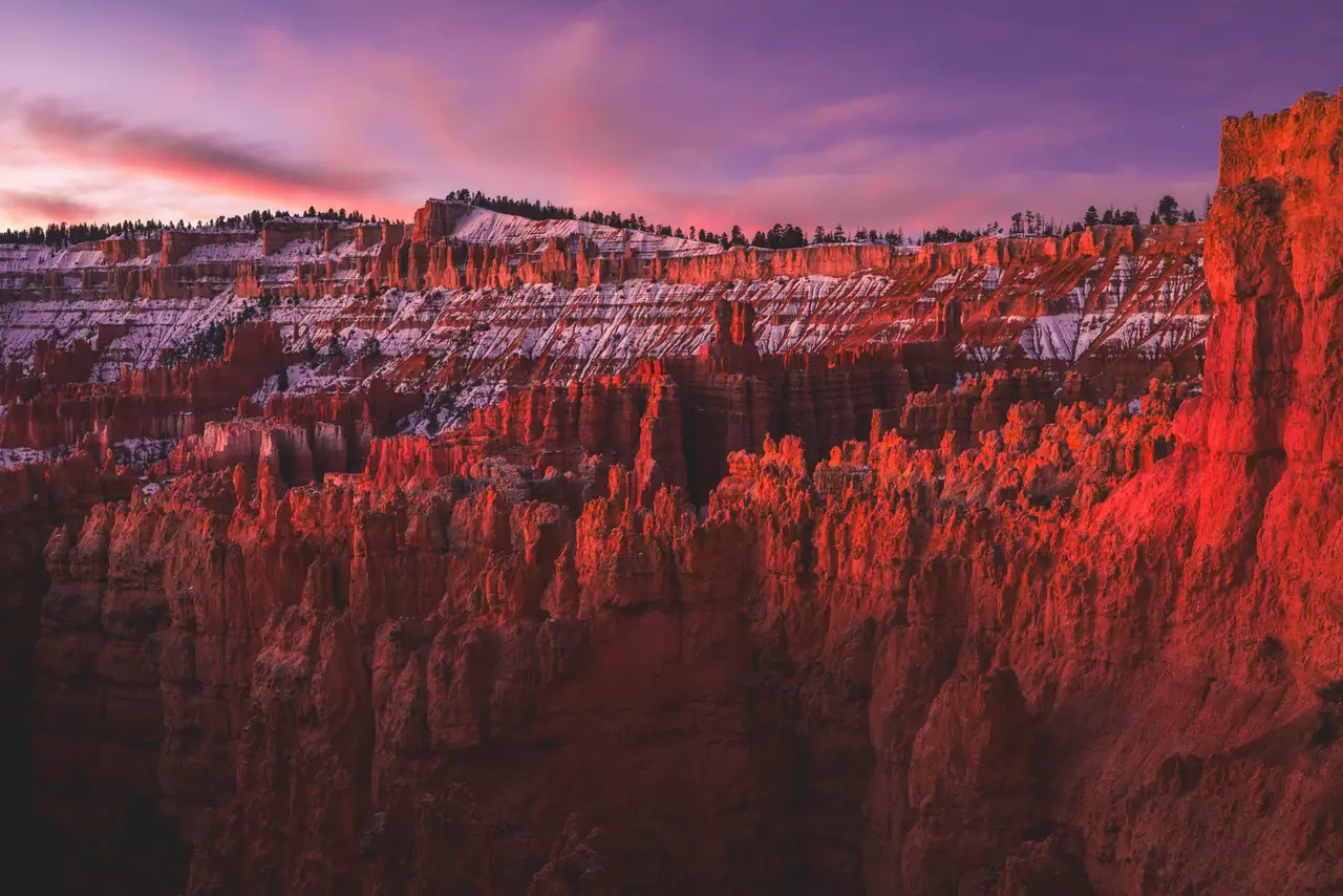 Fine-art photograph, “Bryce Canyon Hoodoos and Snow - 5M2A6318,” from the Utah collection.