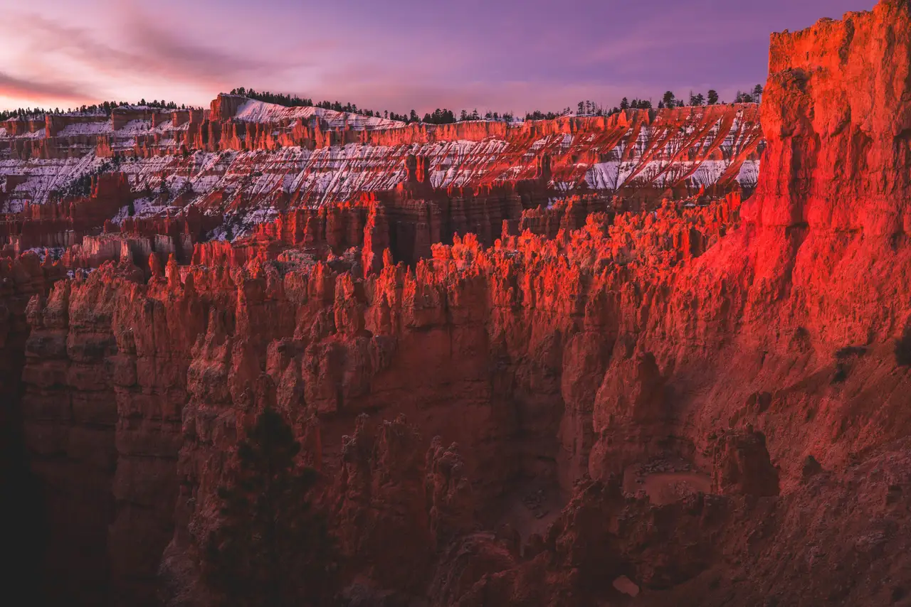Fine-art photograph, “Bryce Canyon Rim Under Storm Clouds - 5M2A6326,” from the Utah collection.