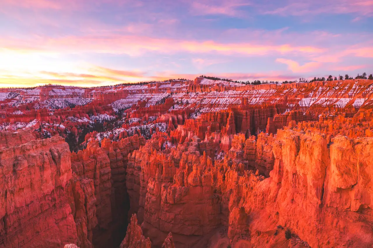 Fine-art photograph, “Bryce Canyon in Orange Evening Light - 5M2A6352,” from the Utah collection.