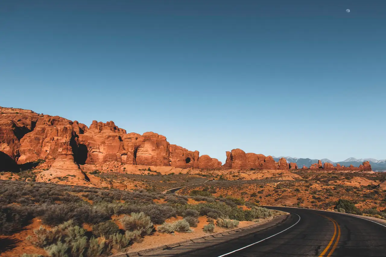 Fine-art photograph, “Arches National Park Road - IMG 7443,” from the Utah collection.