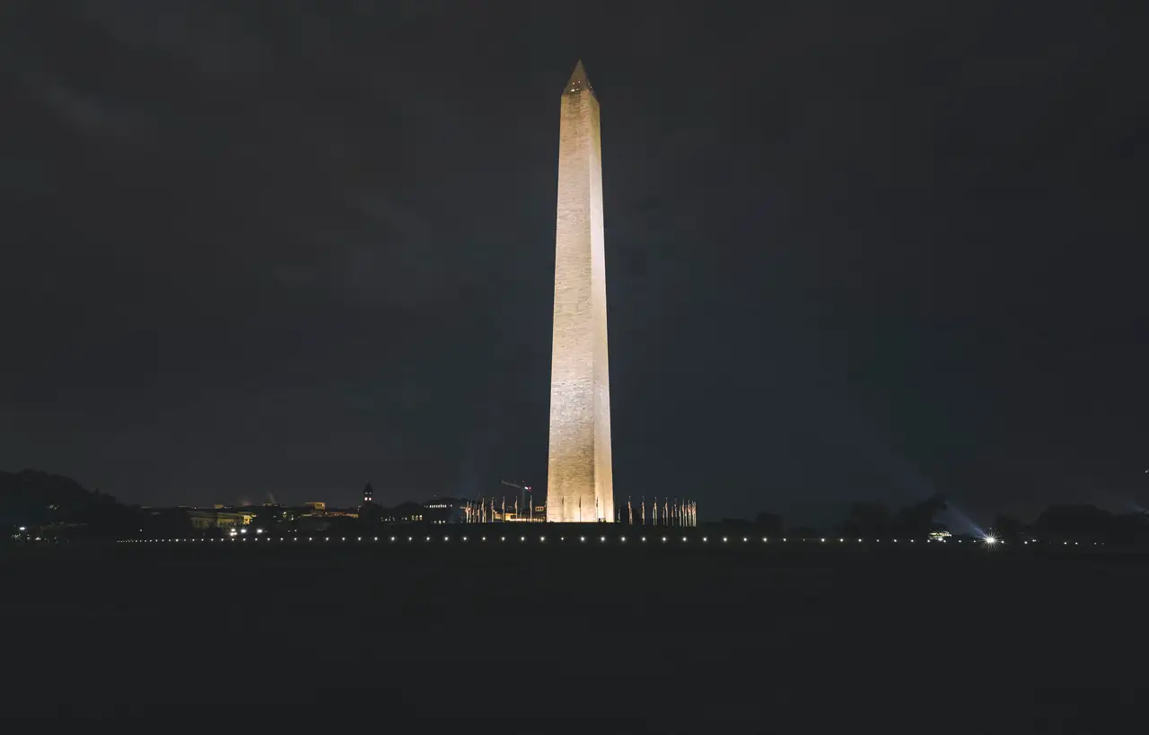 Fine-art photograph, “Washington Monument Across the Tidal Basin - 5DM40282,” from the Washington D.C. collection.