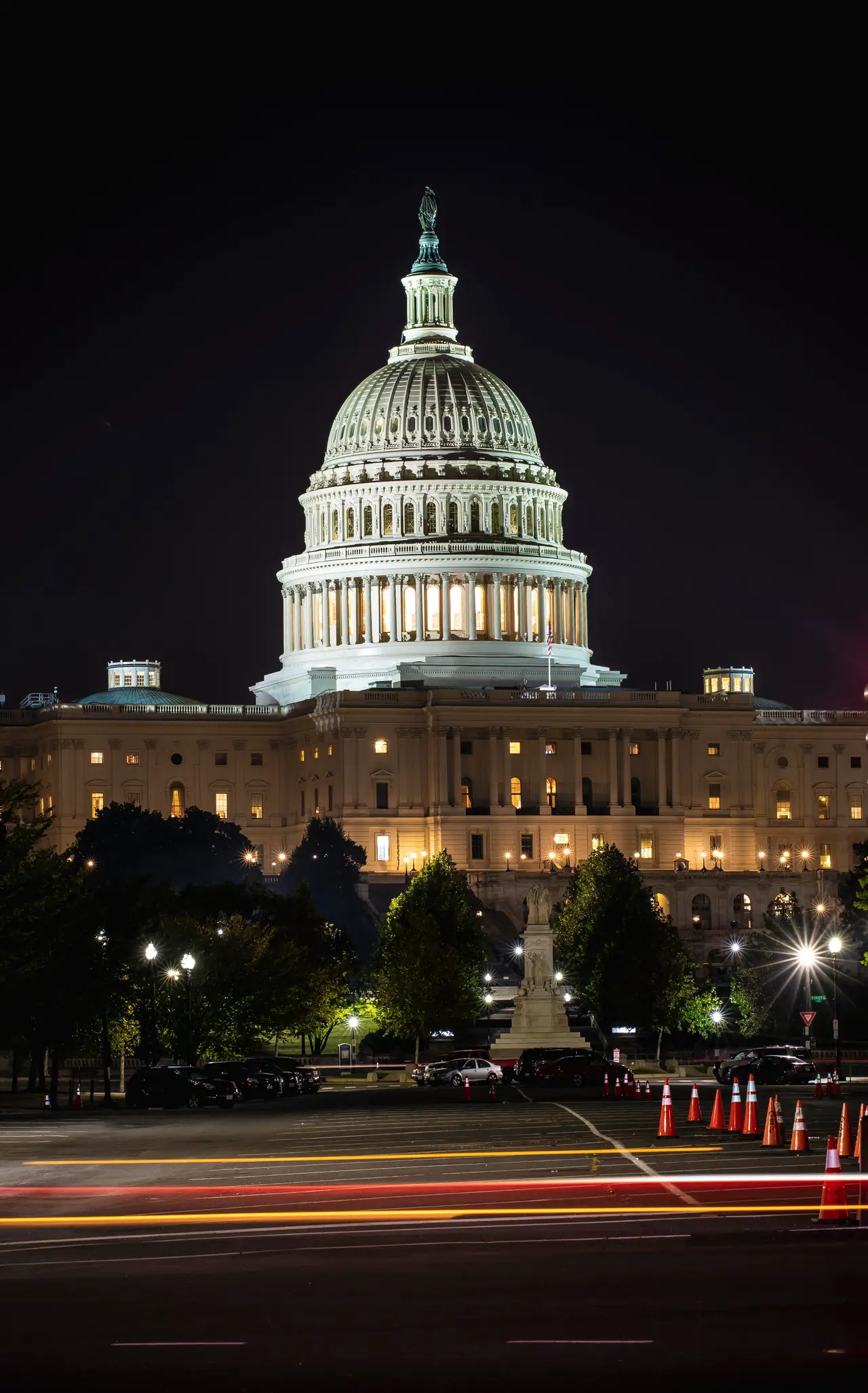 Fine-art photograph, “U.S. Capitol Dome in Vertical - 5DM40387,” from the Washington D.C. collection.