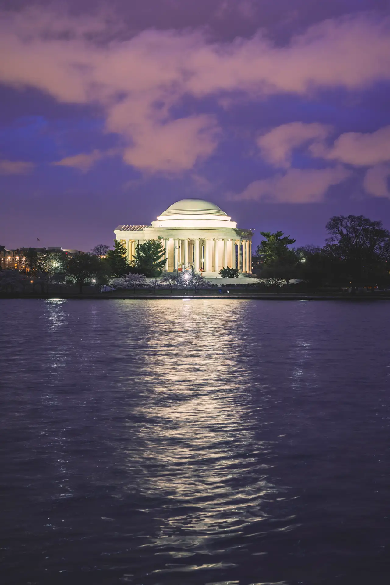 Fine-art photograph, “Jefferson Memorial in Vertical - RFIV6086,” from the Washington D.C. collection.
