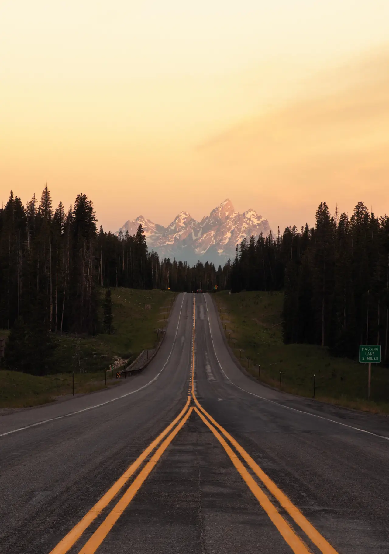Road at Blue Hour, centered crop for 18 × 24 in.