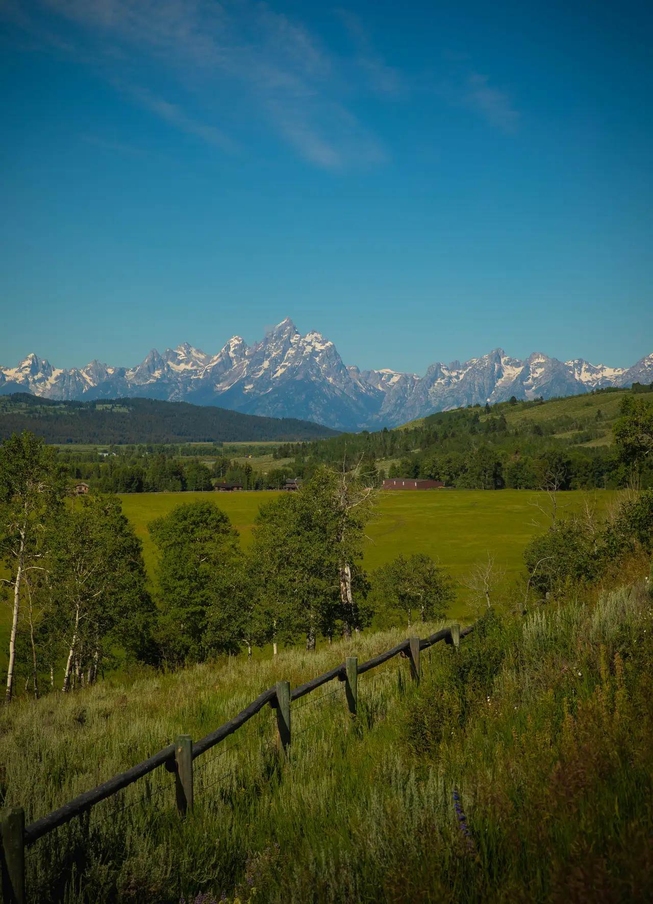 Fine-art photograph, “Tetons from the Open Range,” from the Wyoming collection.