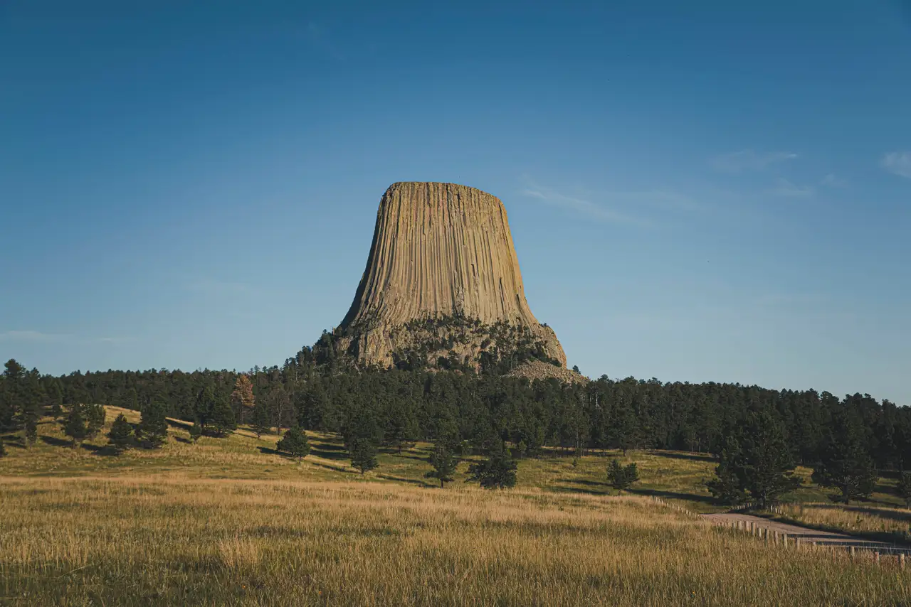 Fine-art photograph, “Devils Tower Across the Prairie - 5DM41333,” from the Wyoming collection.