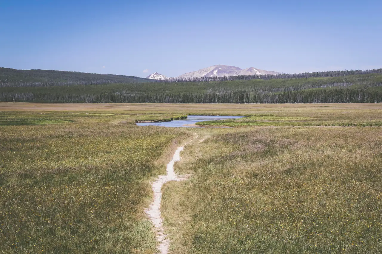 Fine-art photograph, “Teton Gravel Road Toward the Mountains - IMG 0712,” from the Wyoming collection.